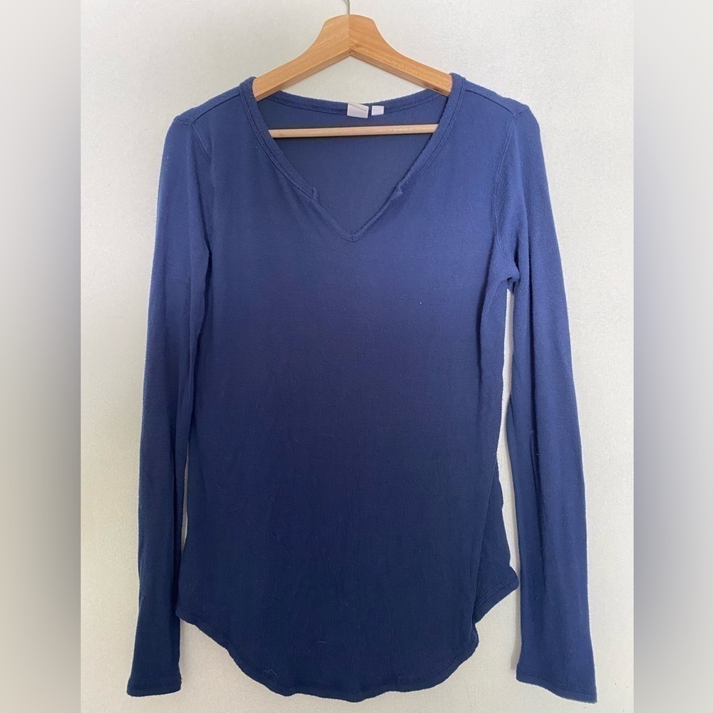 GAP STRETCHY BLUE LONG SLEEVE SHIRT SIZE MEDIUM